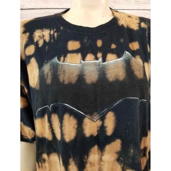Justice League Tee t shirt Custom bleach Tie-dye Batman Men's XL - Picture 2 of 6
